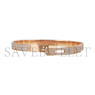 HERMÈS KELLY DIAMOND BRACELET MODEL IN 18K YELLOW GOLD WITH 